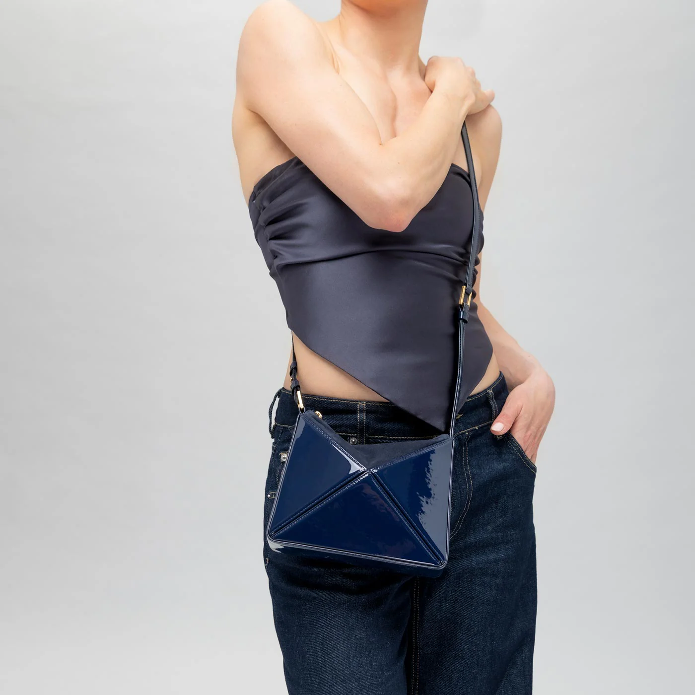 Mini Flex Bag - Patent Black - Image 6