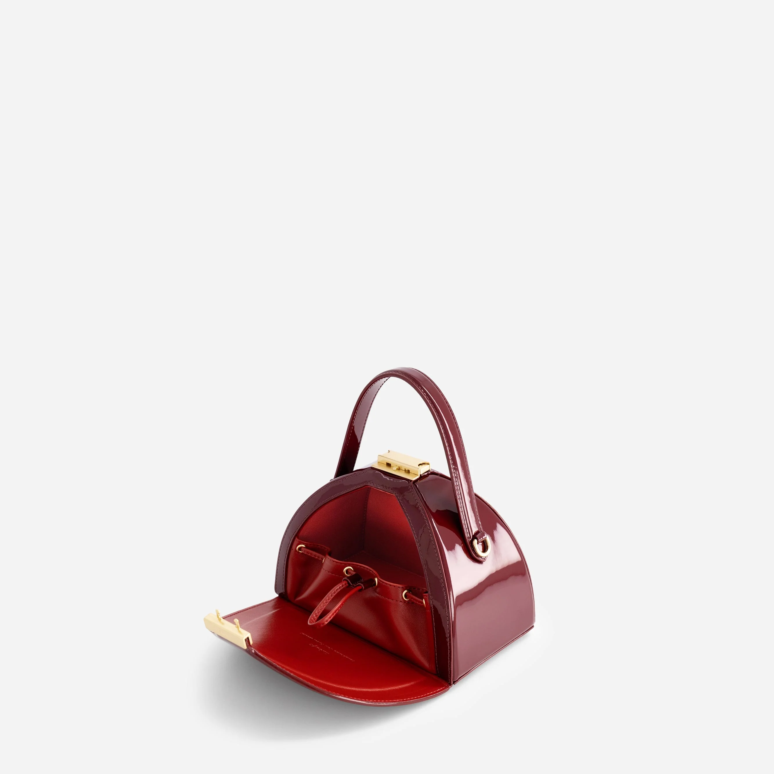 Mini Pandora - Patent Bordeaux - Image 5
