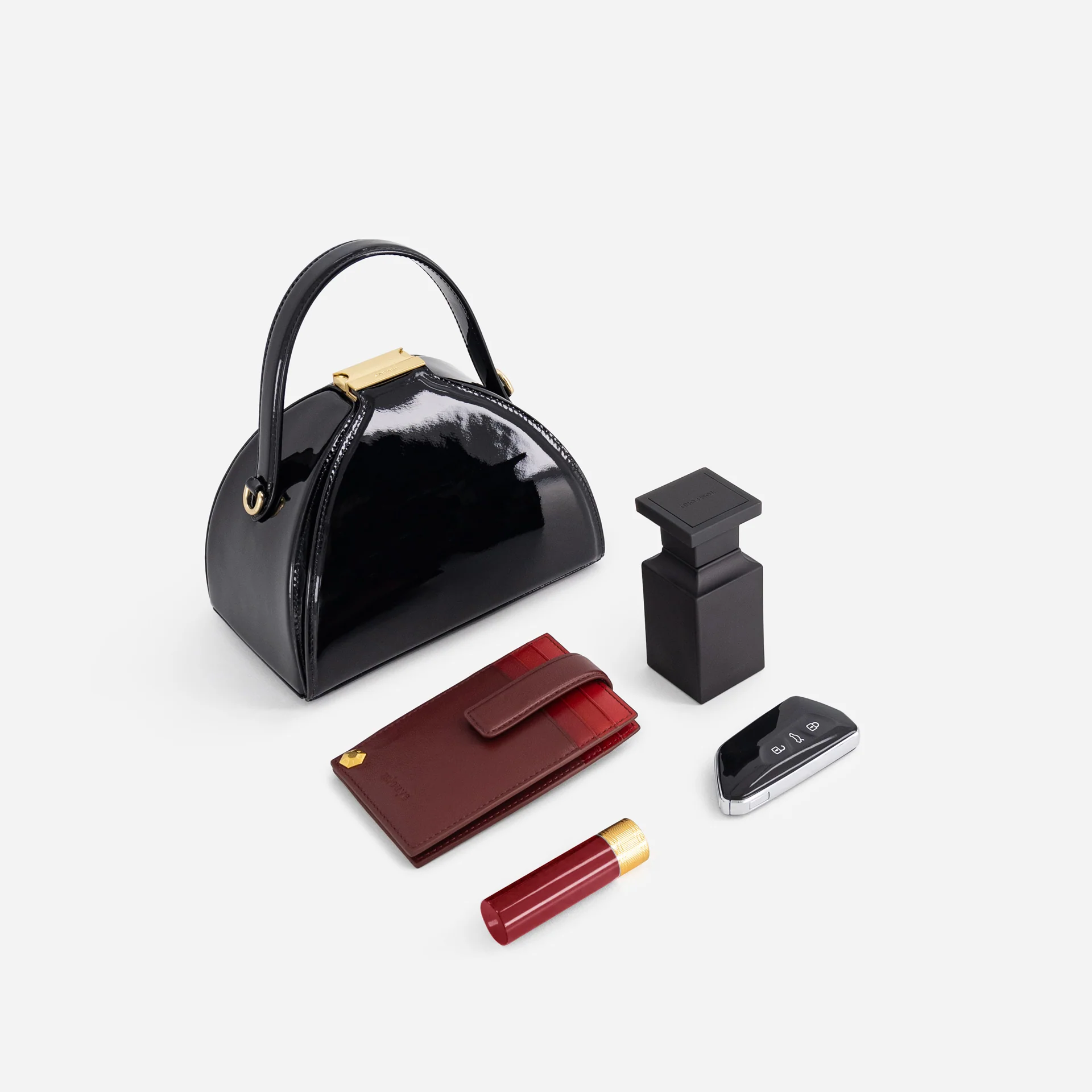 Mini Pandora - Patent Bordeaux - Image 9