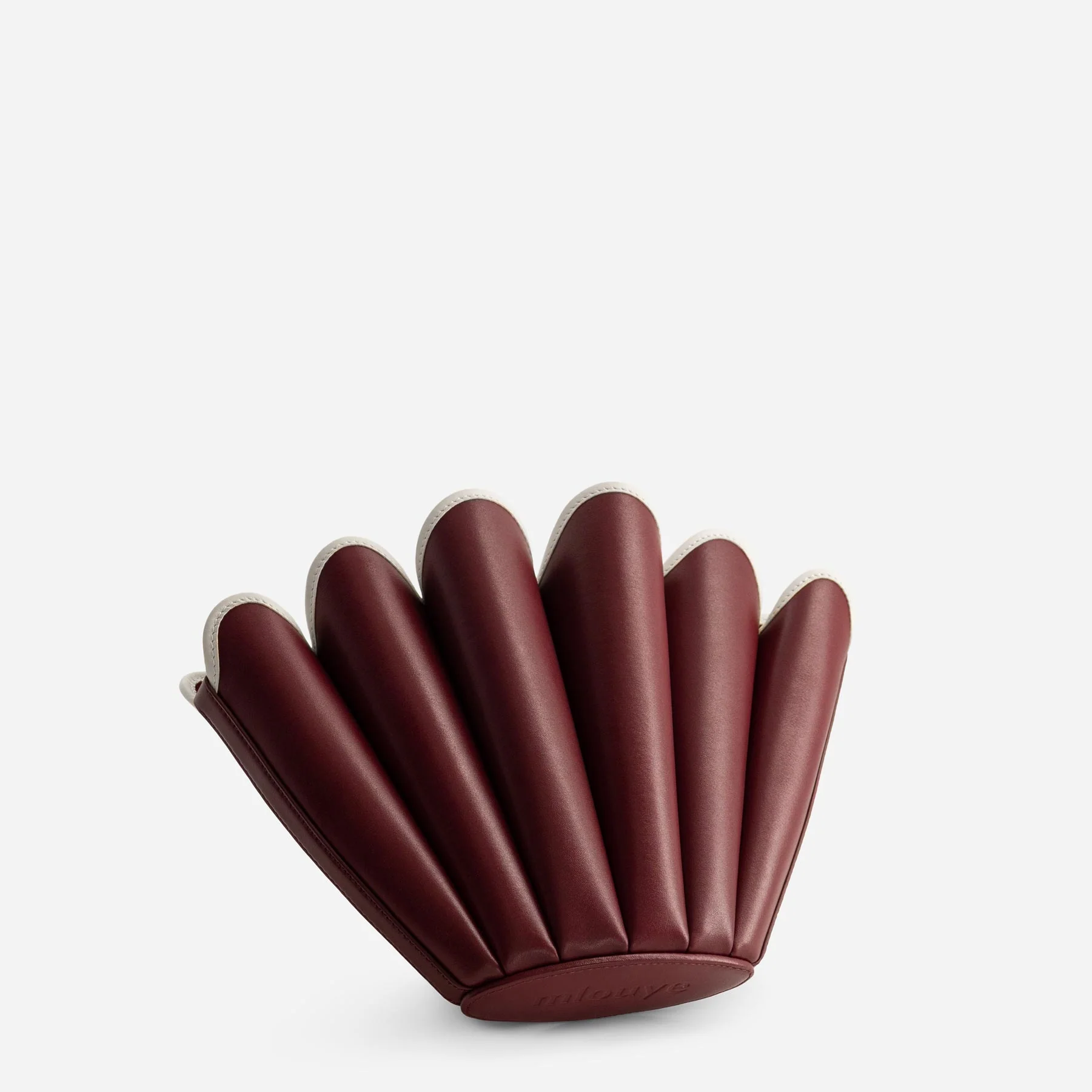 Mini Seashell Tote - Bordeaux - Image 3