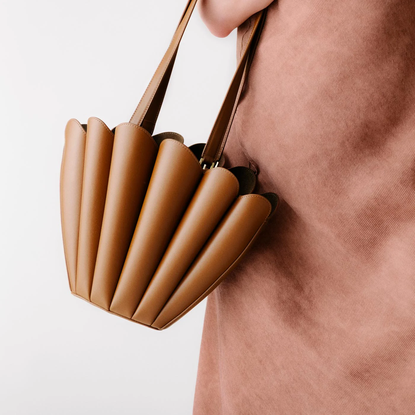 Mini Seashell Tote - Suede Espresso - Image 5