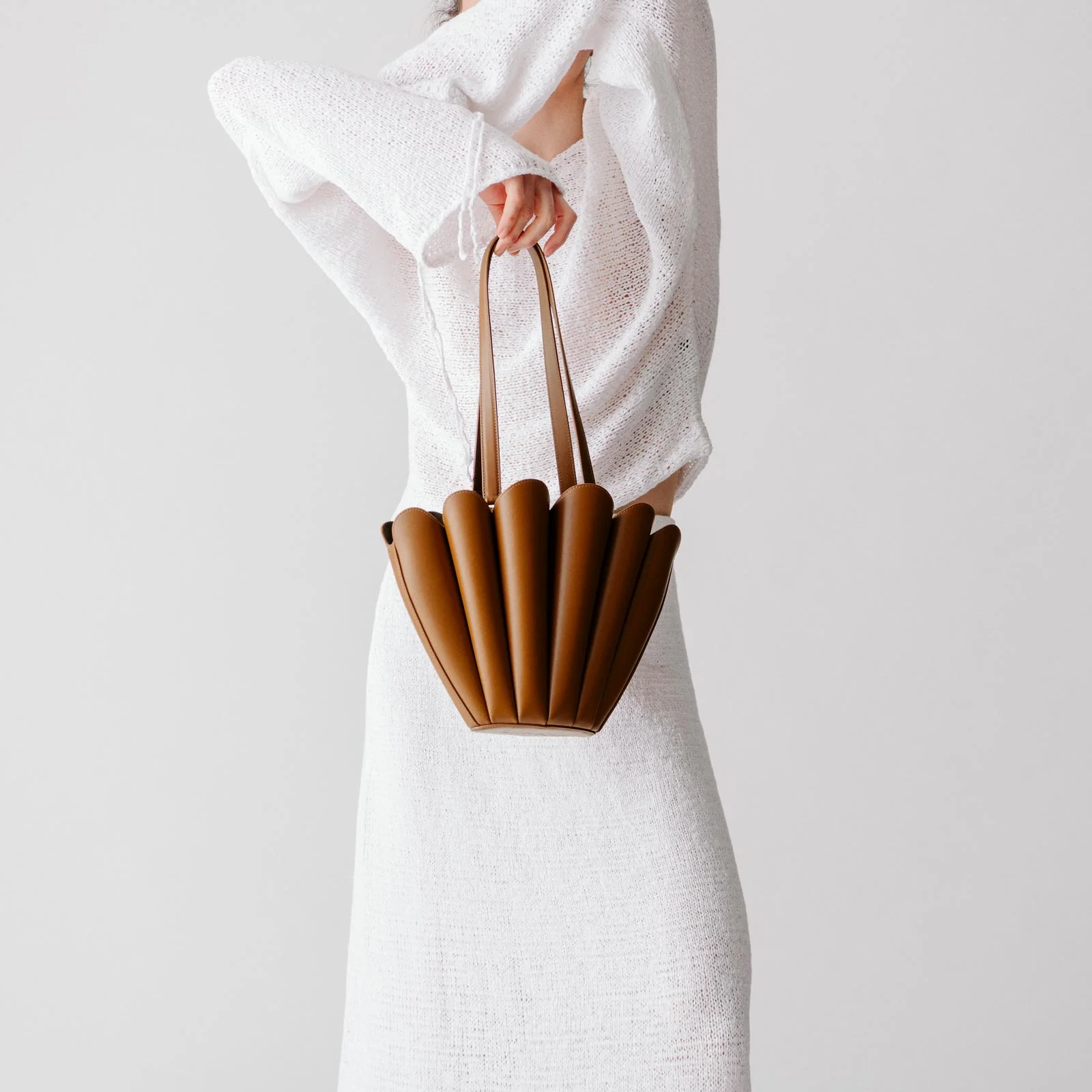 Mini Seashell Tote - Suede Marine - Image 4