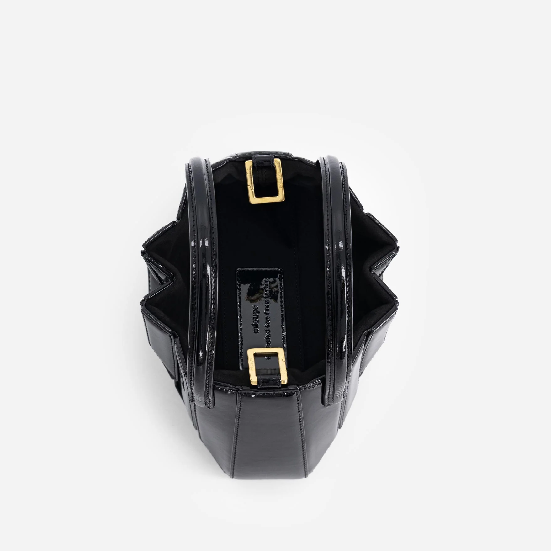 Mini Sera Tote - Patent Black - Image 5