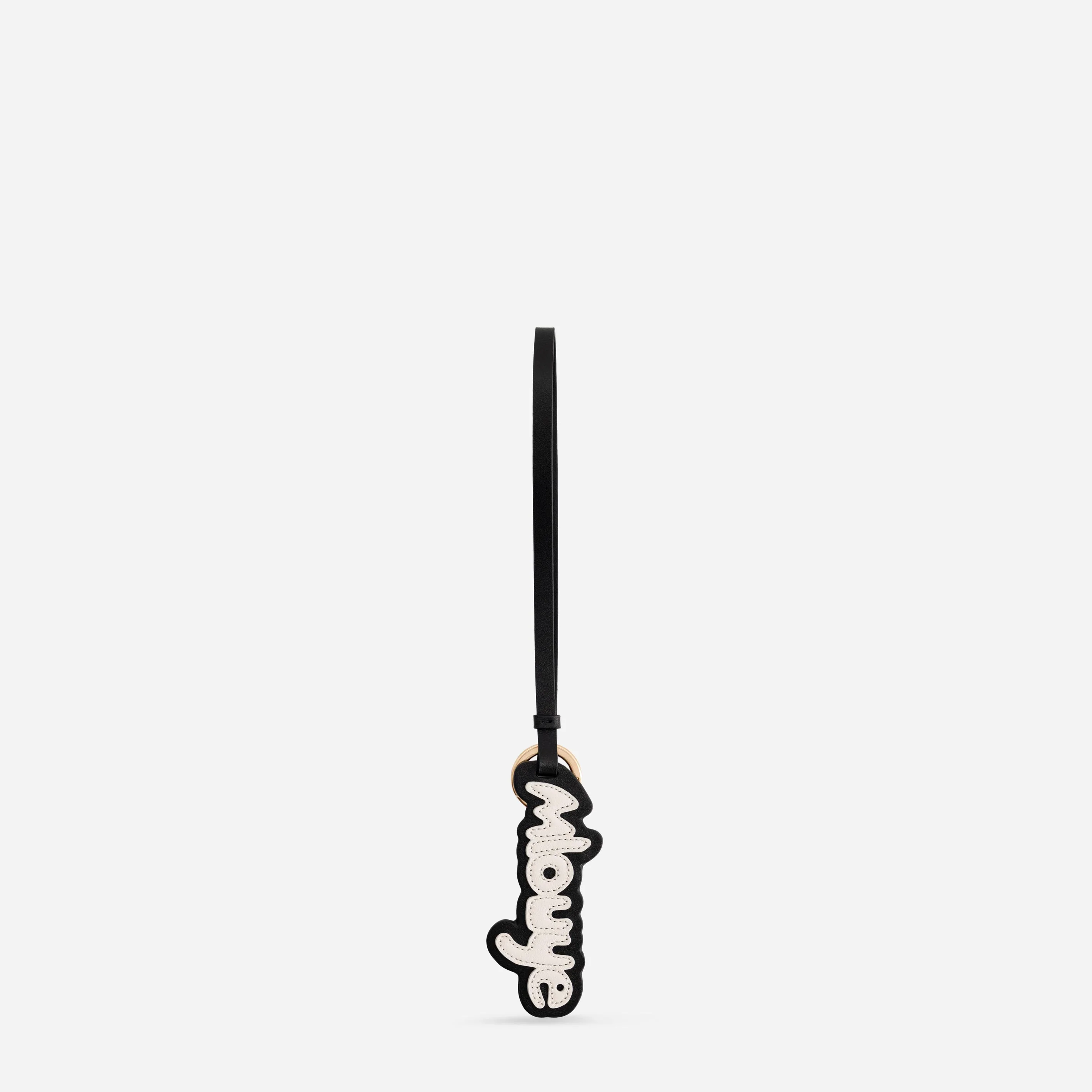Mlouye Logo Keyring - Black & Off White