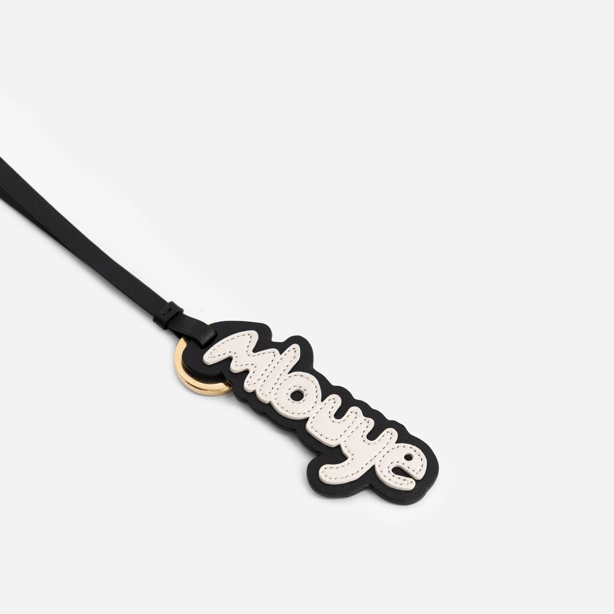 Mlouye Logo Keyring - Black & Off White - Image 2