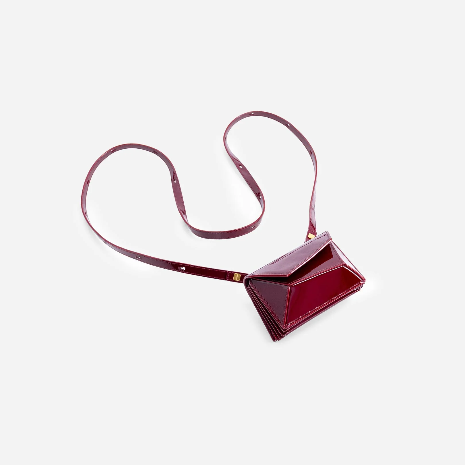 Naomi Mini Wallet - Patent Bordeaux - Image 3