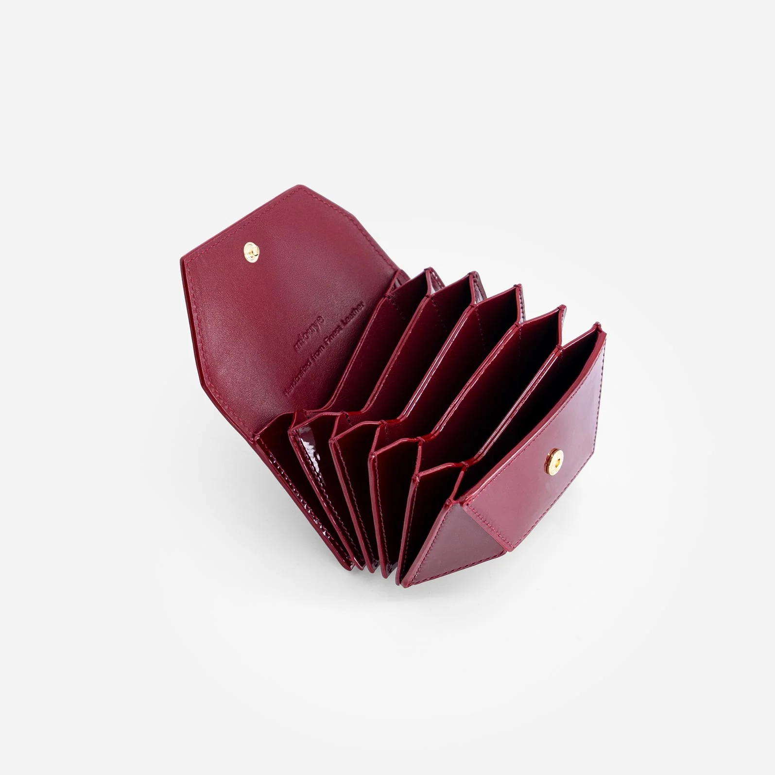 Naomi Mini Wallet - Patent Bordeaux - Image 4
