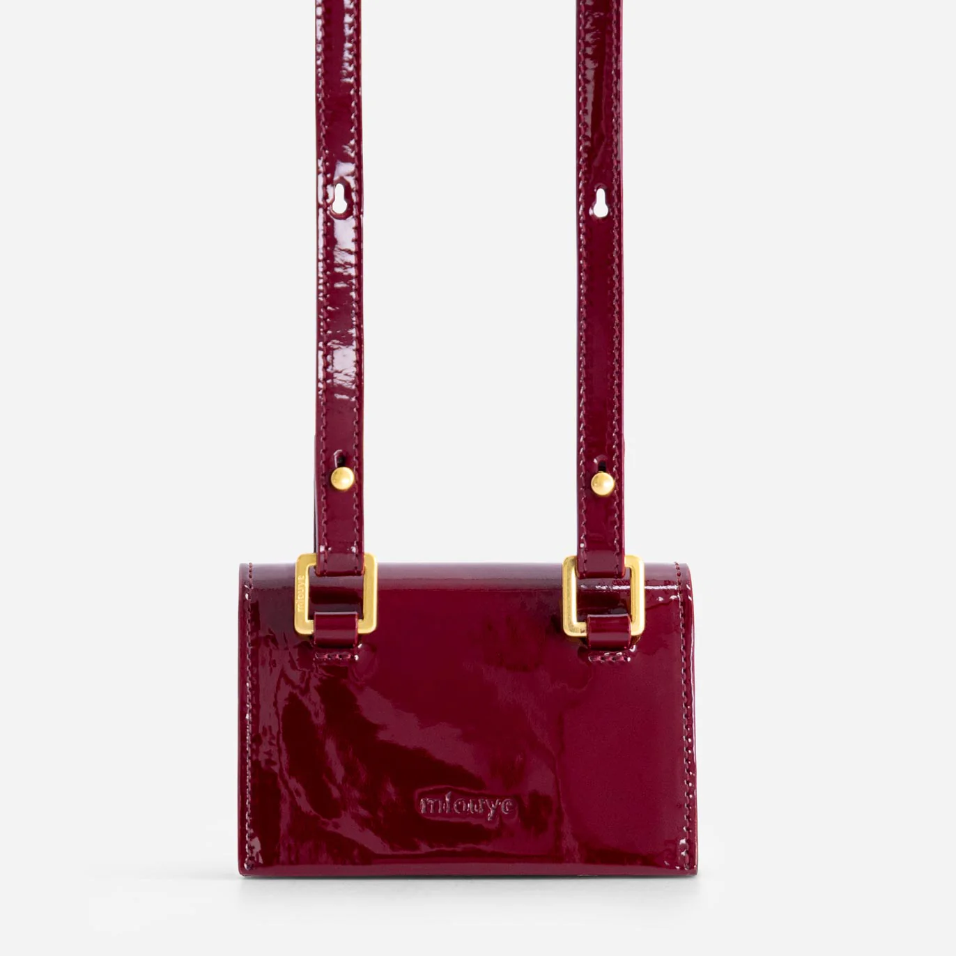 Naomi Mini Wallet - Patent Bordeaux - Image 5