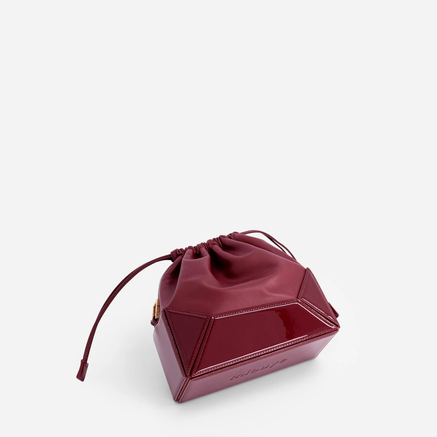 Naomi Pouch - Patent Bordeaux - Image 4