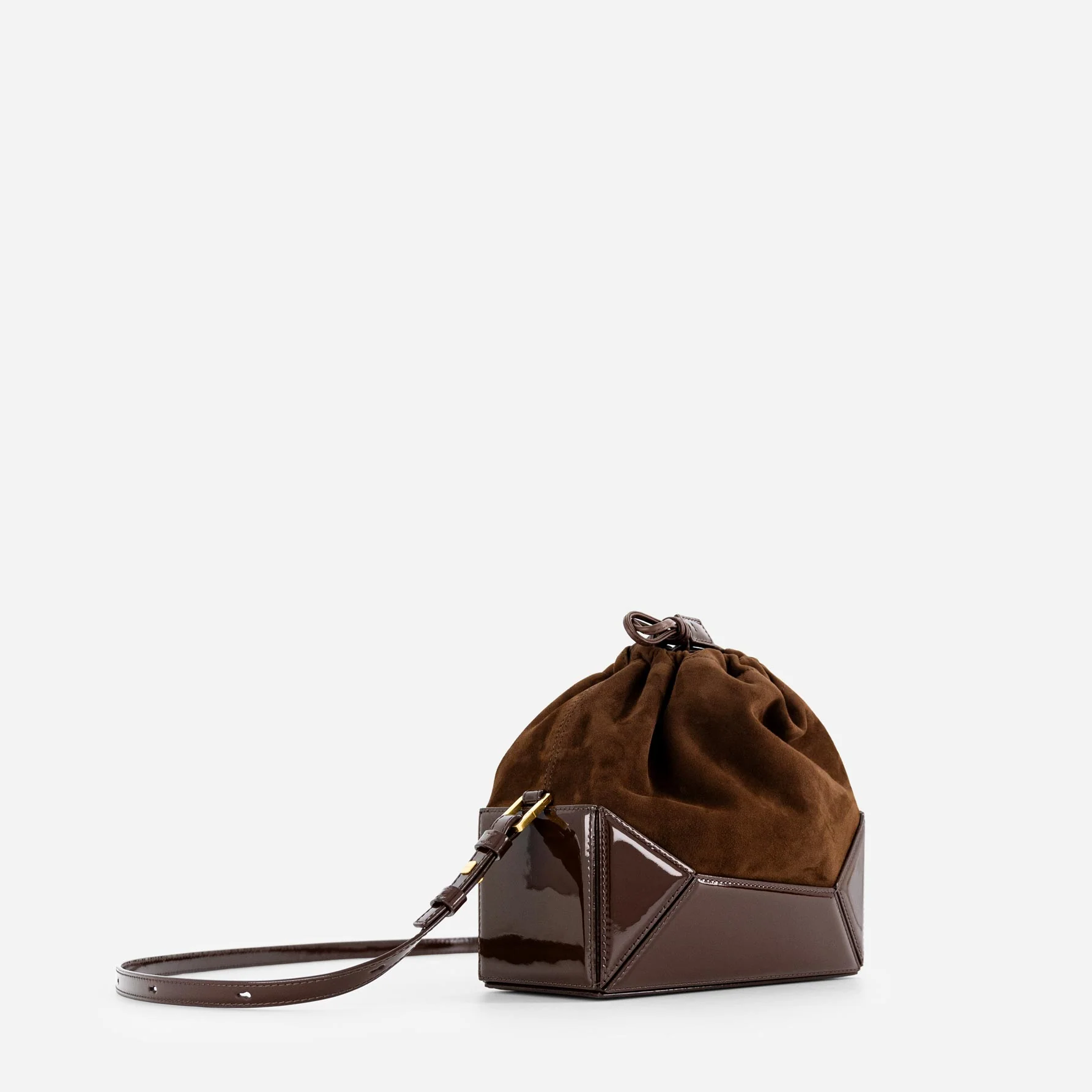 Naomi Pouch - Patent Brown - Image 2