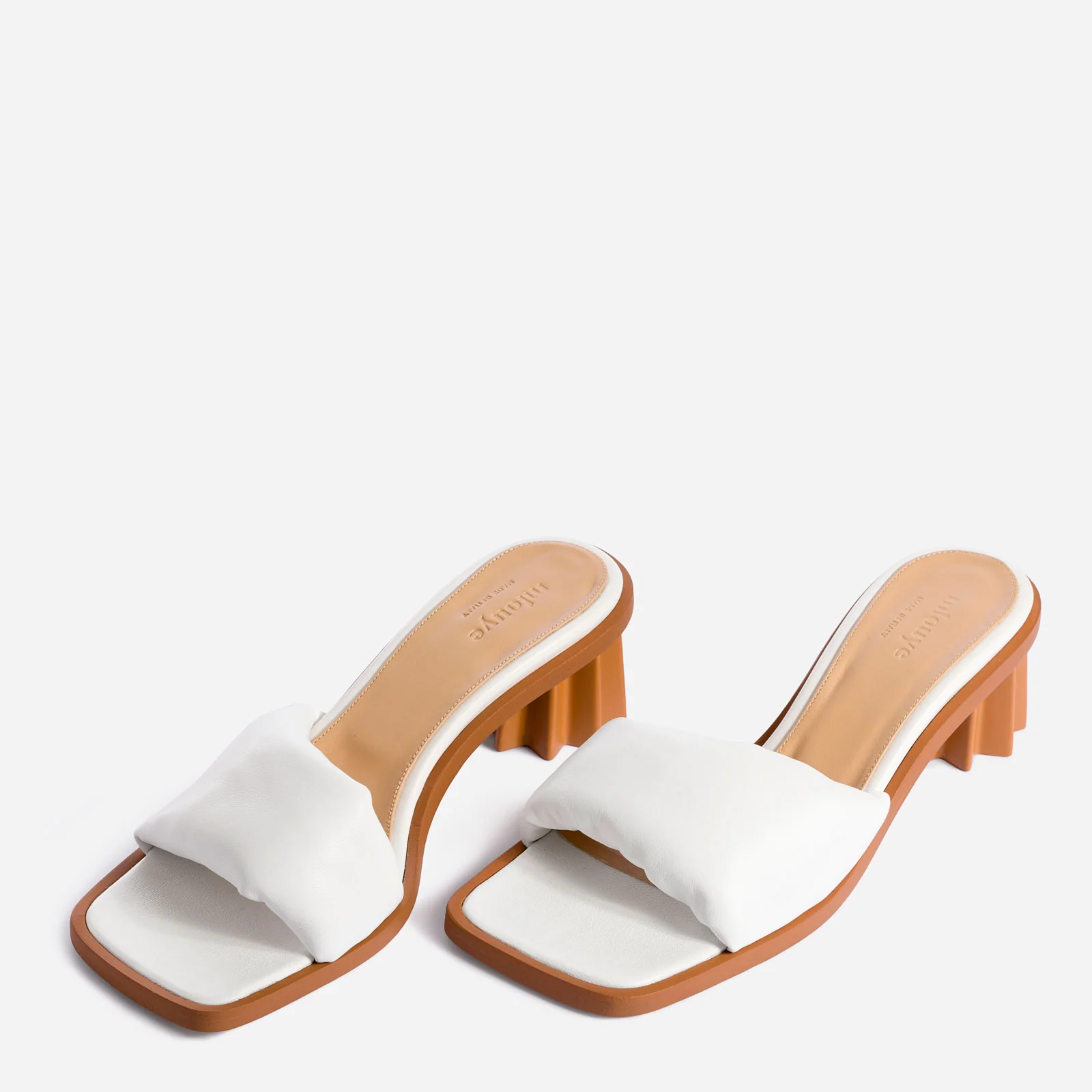 Puffy Sandal - White - Image 3