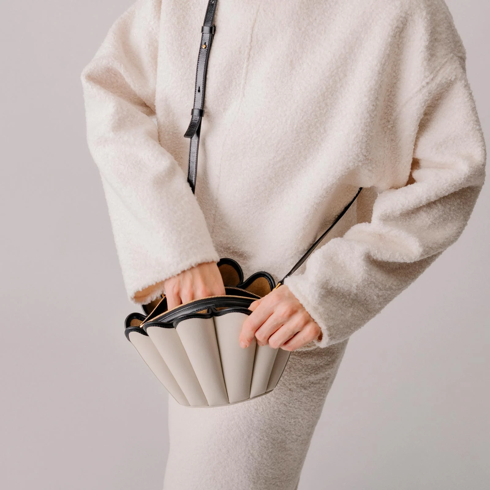 Seashell Crossbody - Suede Espresso - Image 8