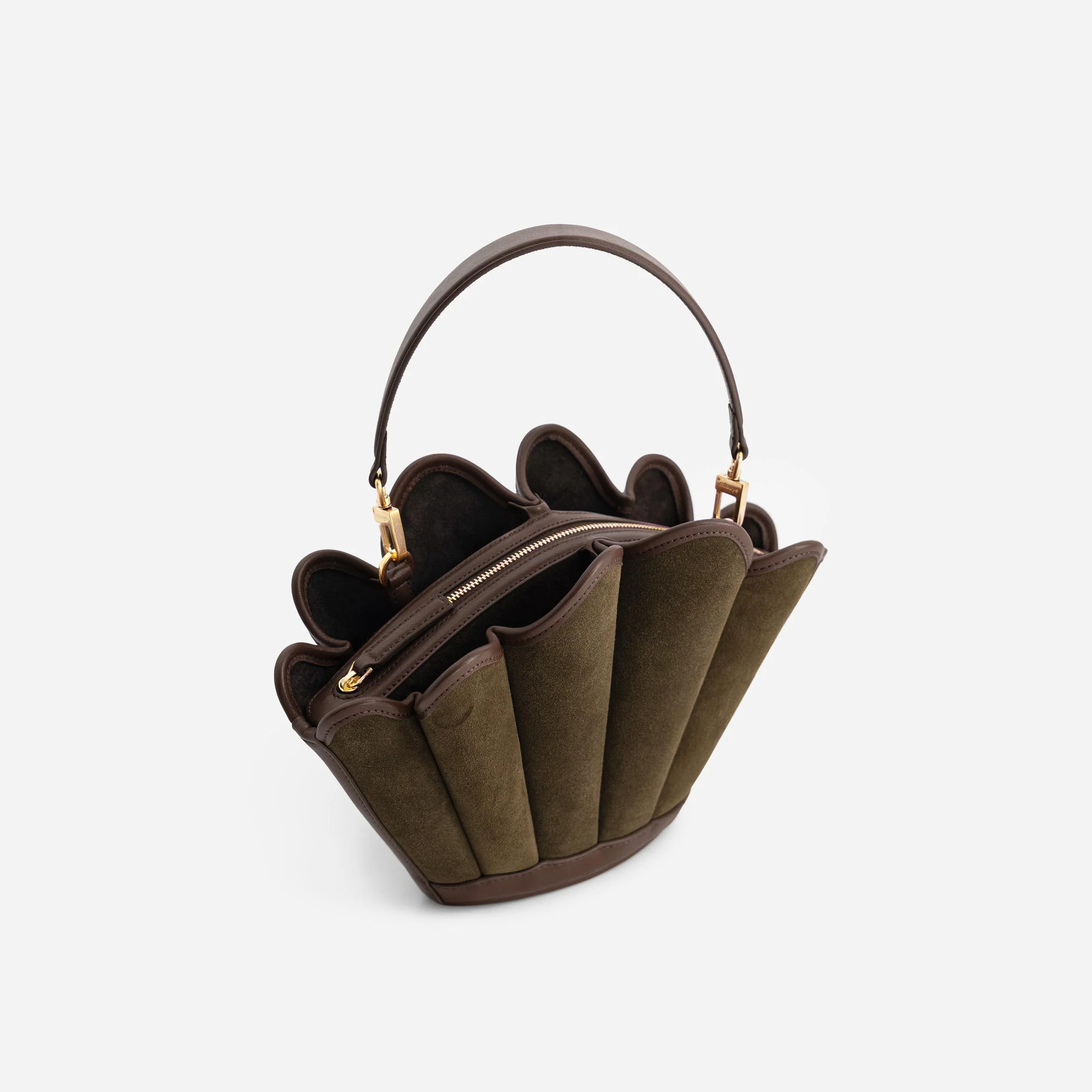 Seashell Crossbody - Suede Moss - Image 5