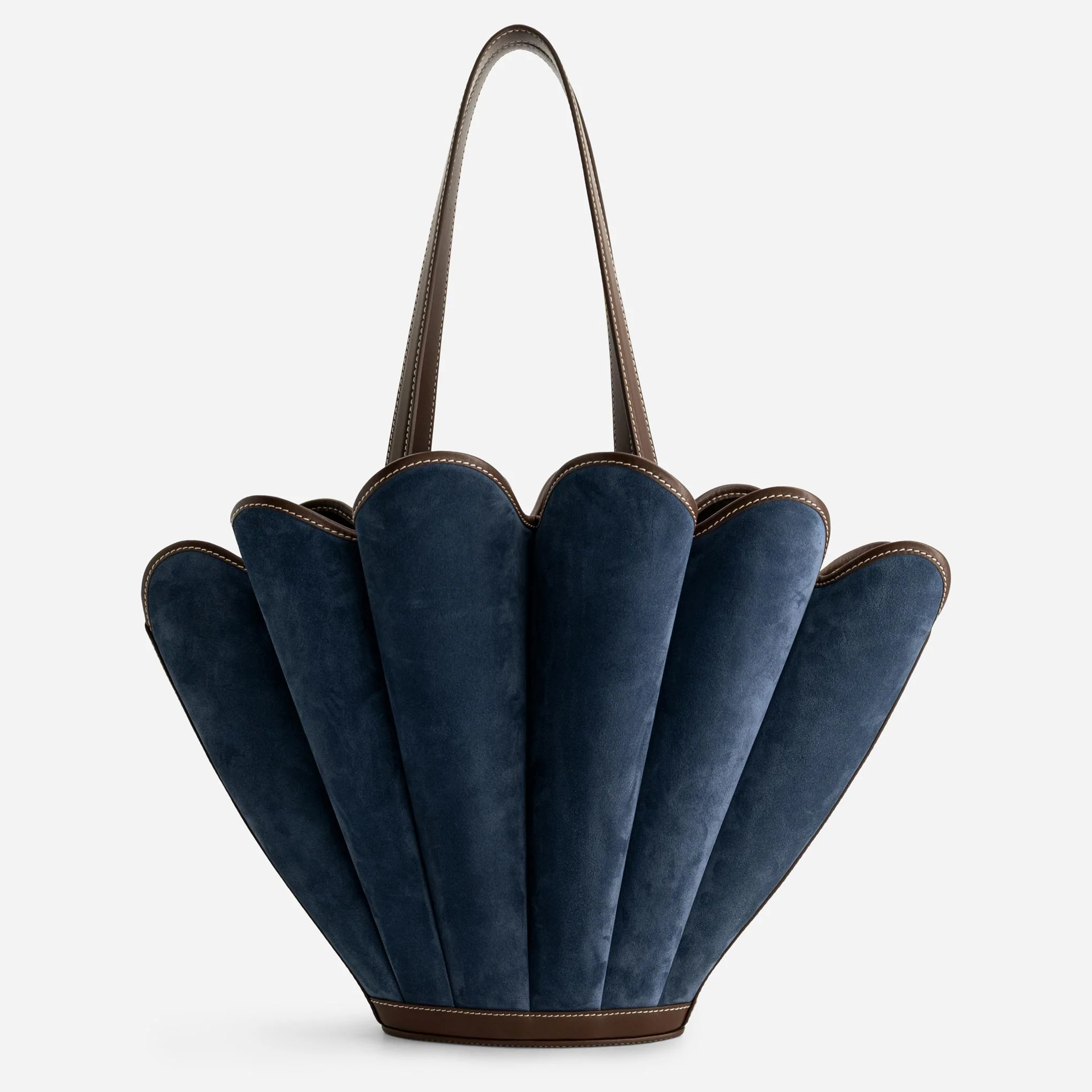 Seashell Tote - Suede Marine - Image 2