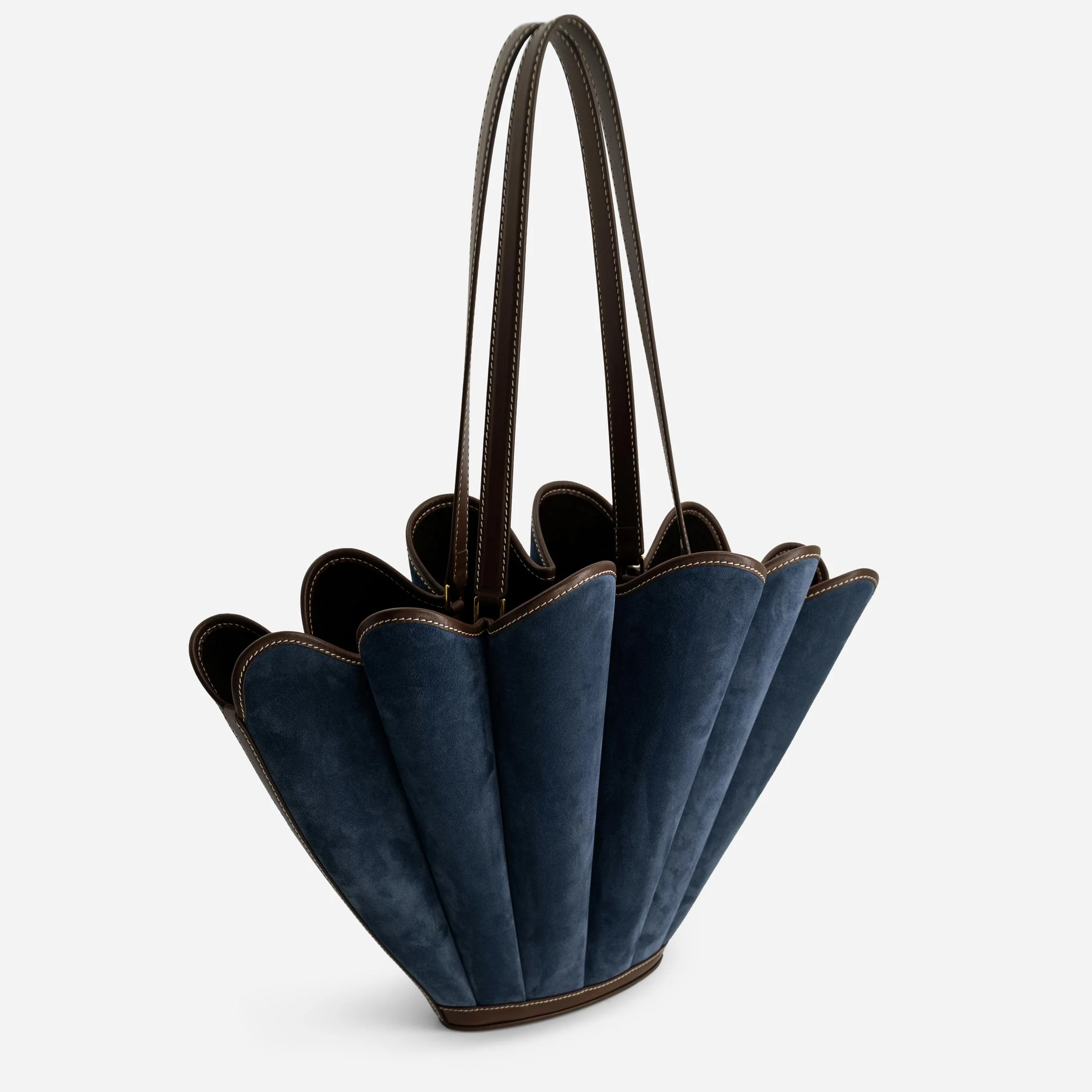 Seashell Tote - Suede Marine - Image 3