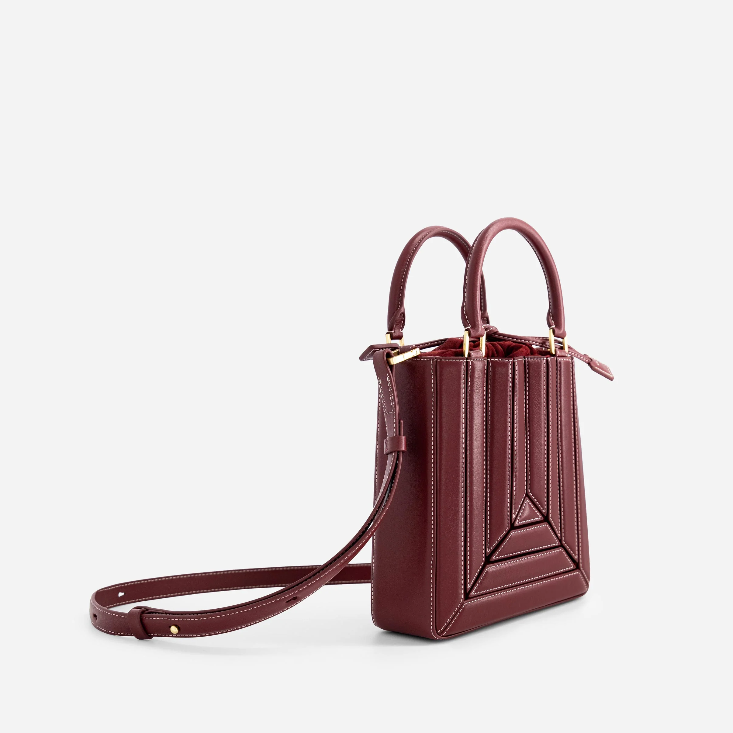 Sera Tall Tote Mini - Bordeaux - Image 3