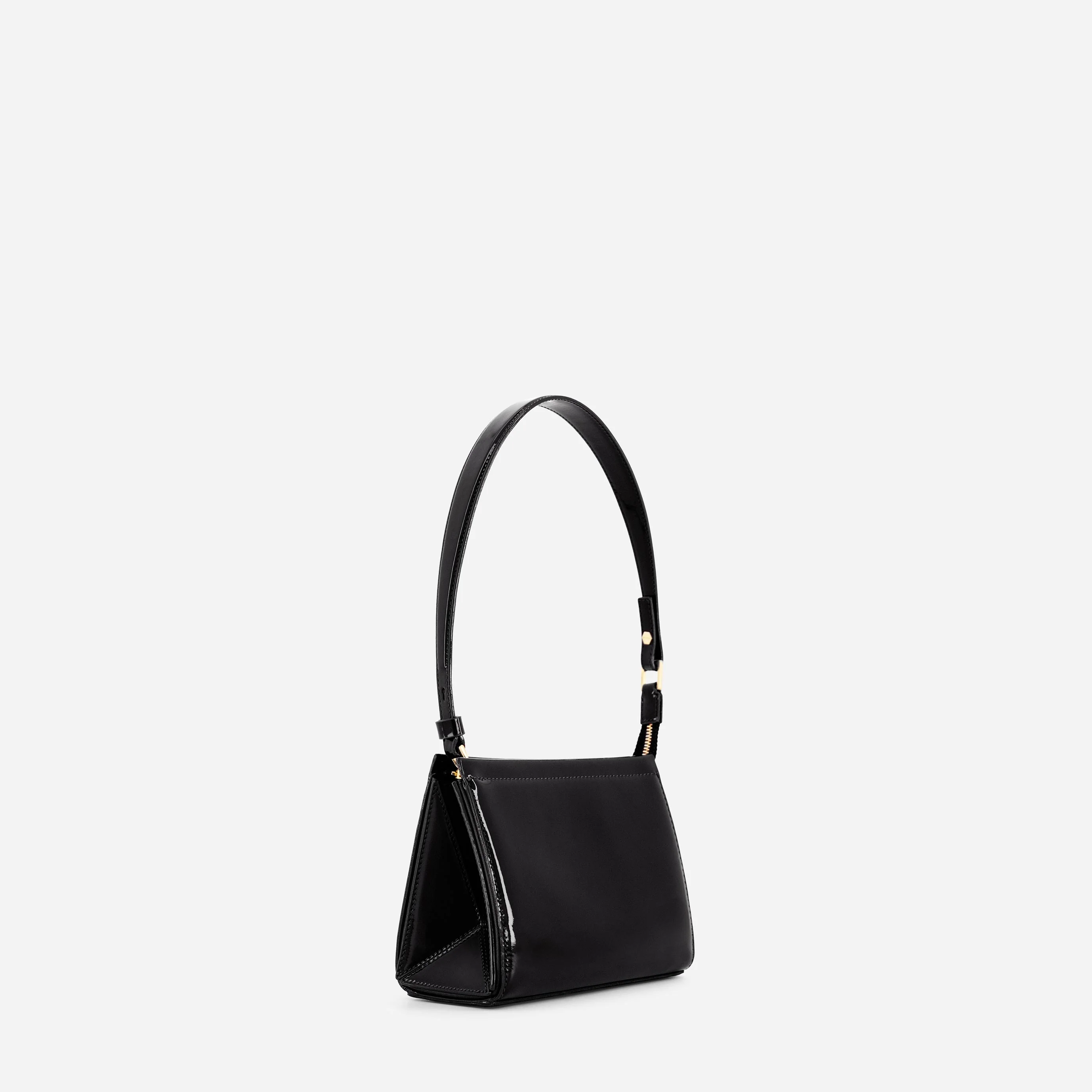 Small Triangle Pouch - Patent Black - Image 3