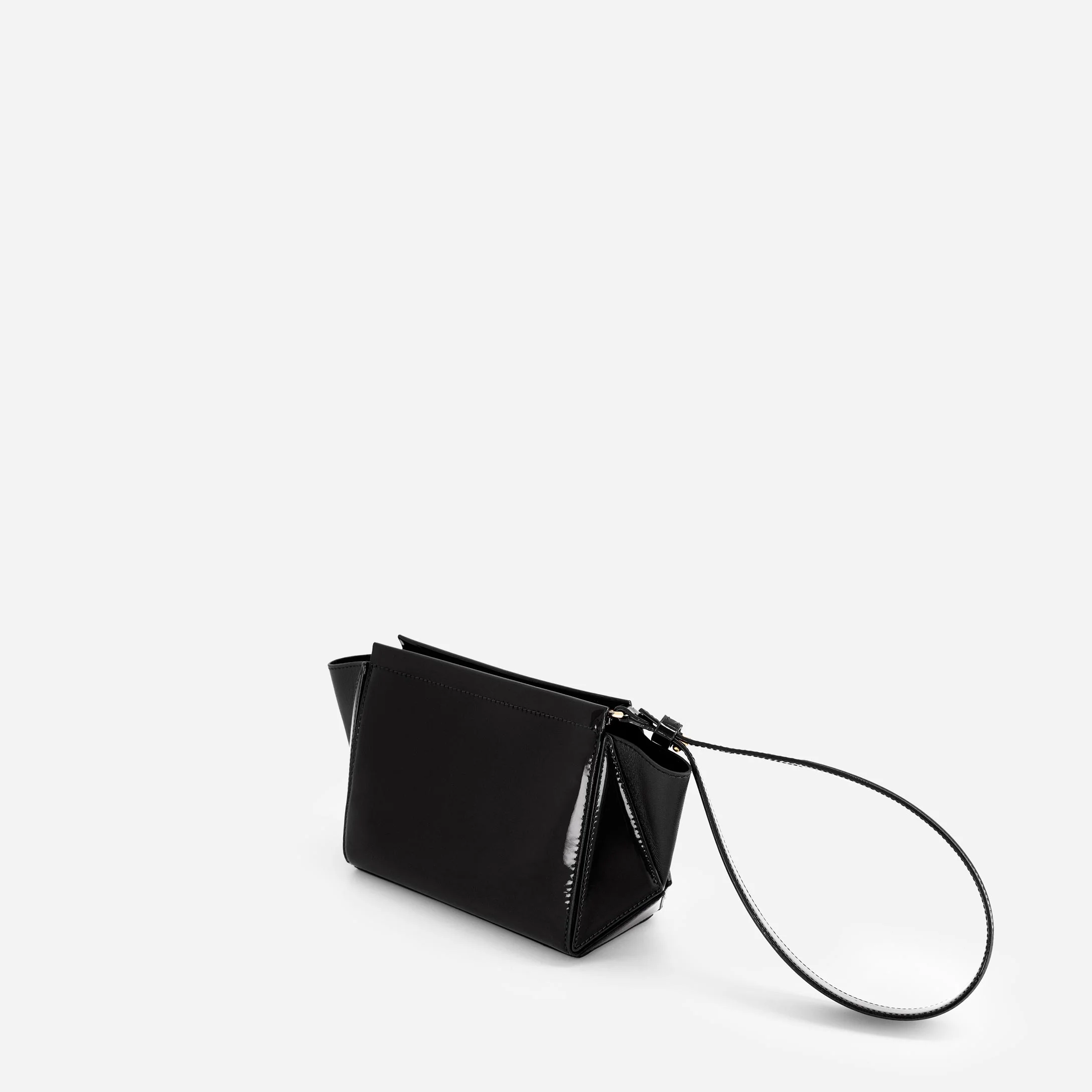 Small Triangle Pouch - Patent Black - Image 4