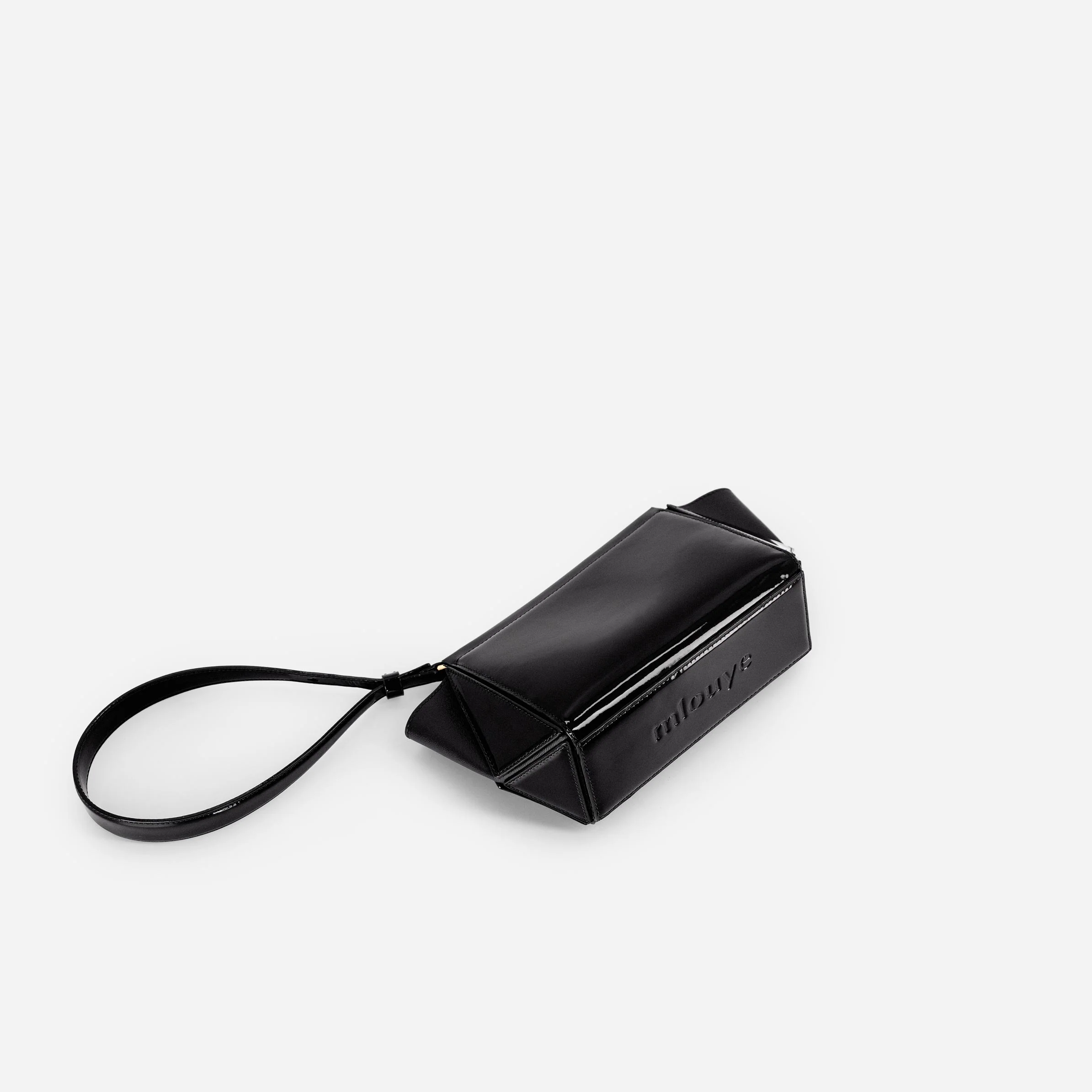 Small Triangle Pouch - Patent Black - Image 5