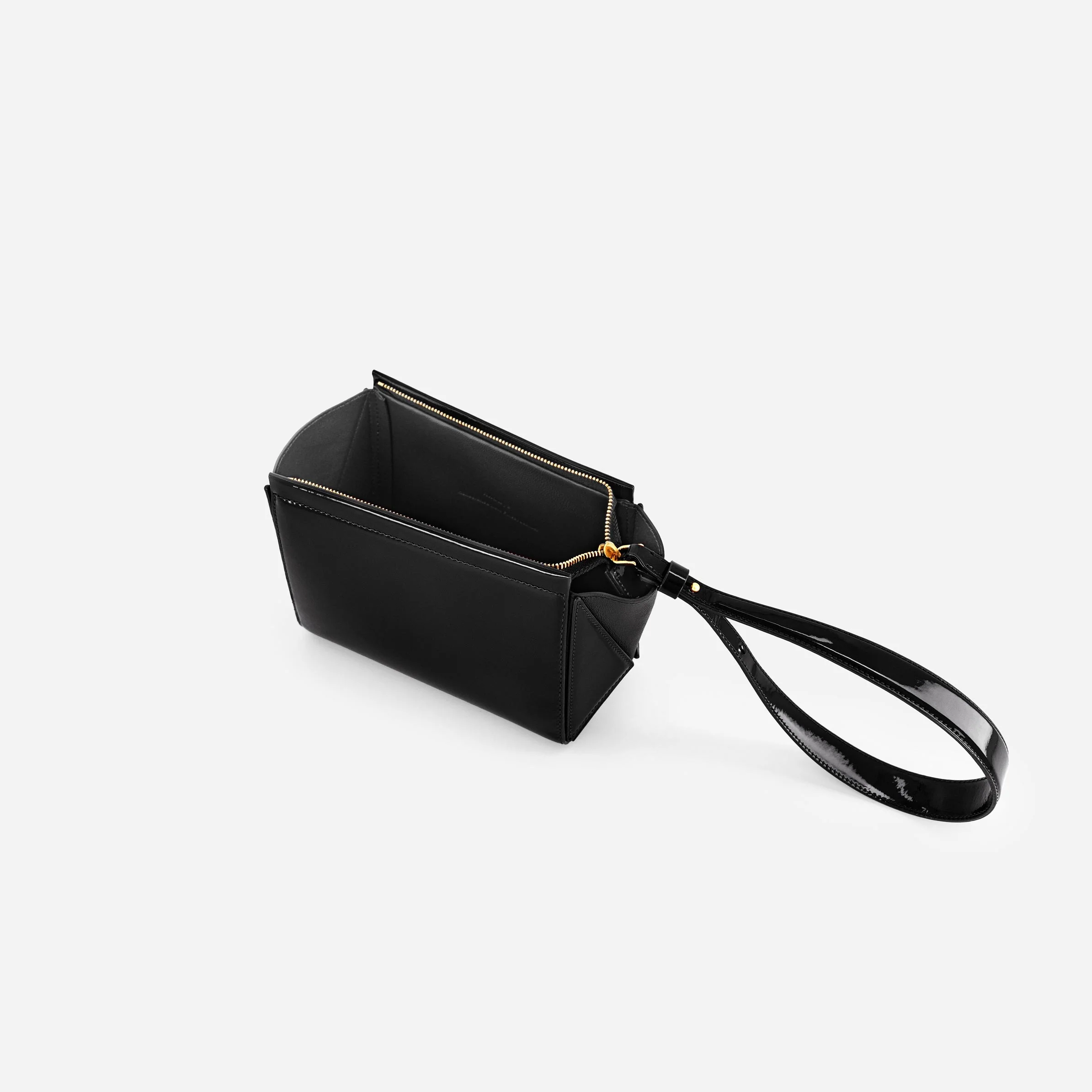 Small Triangle Pouch - Patent Black - Image 6
