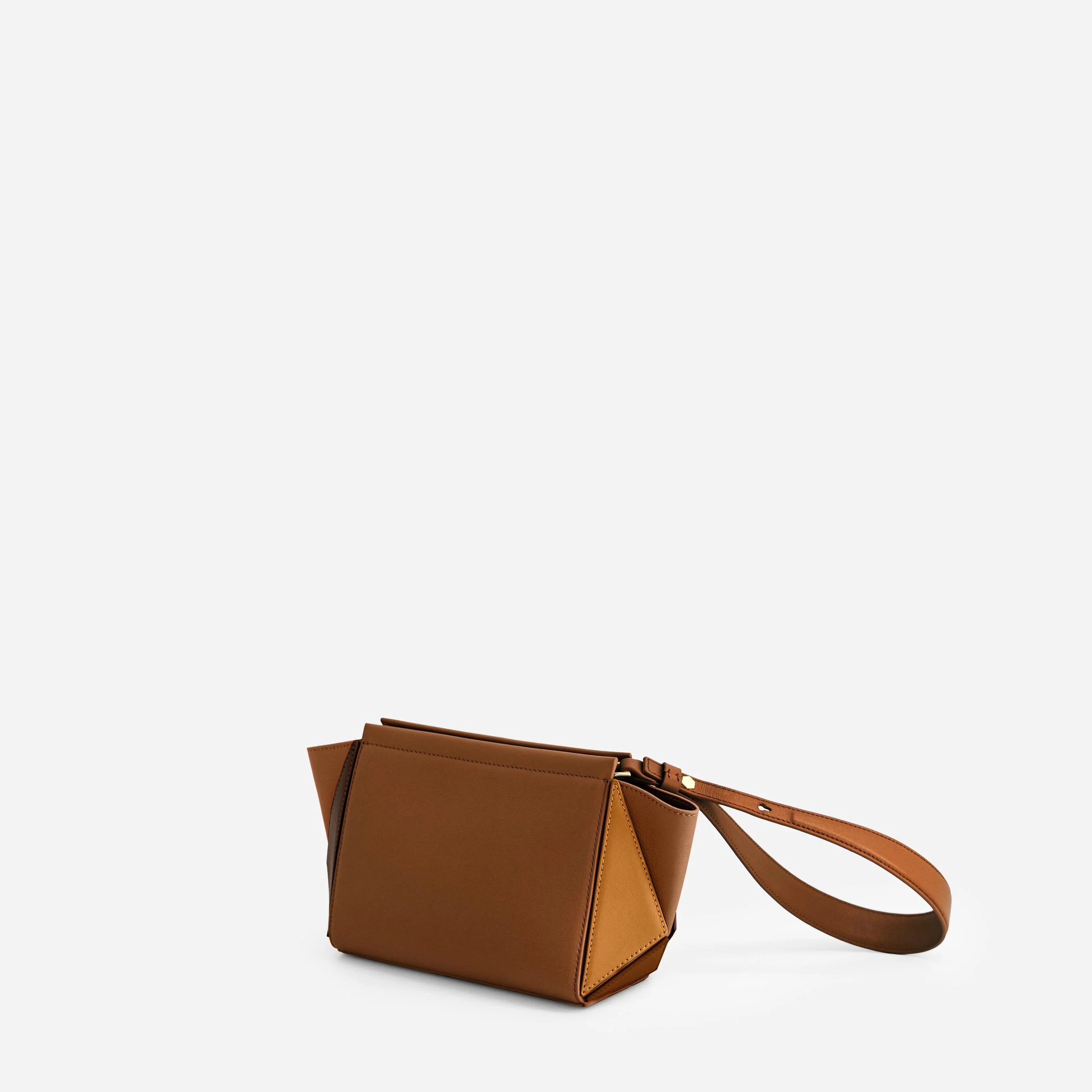 Small Triangle Pouch - Praline - Image 2