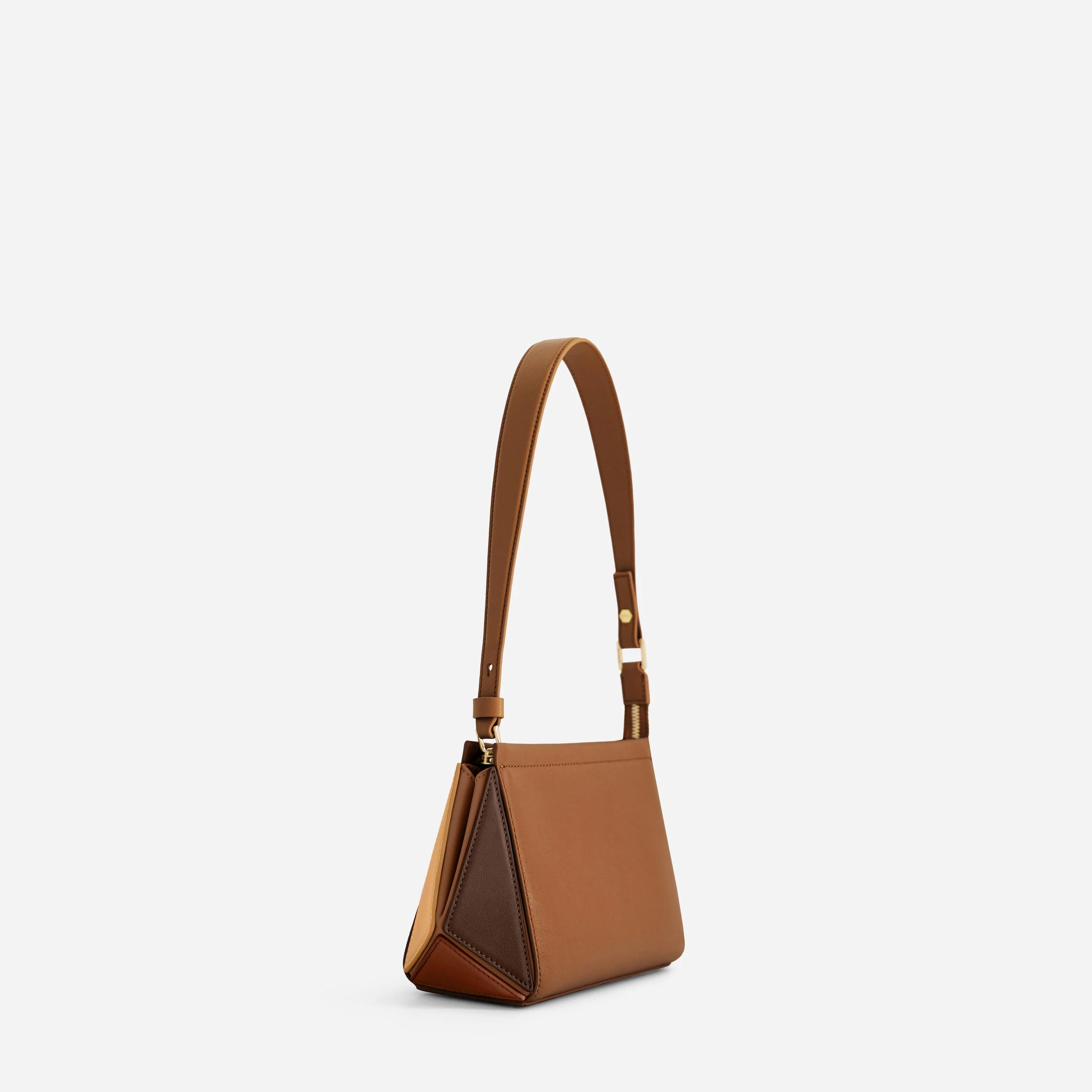 Small Triangle Pouch - Praline - Image 3