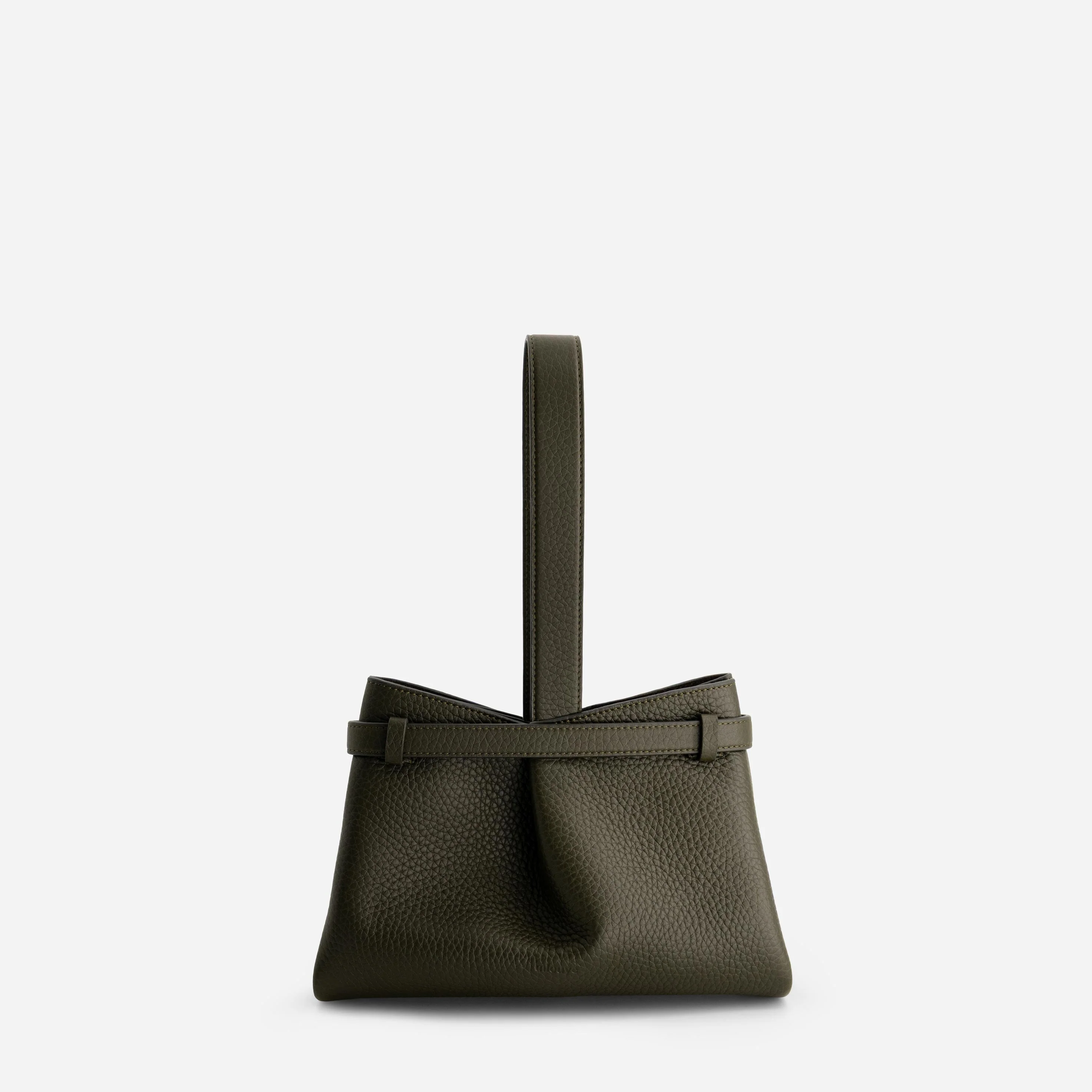 Span Clutch - Grained Dark Green - Image 3
